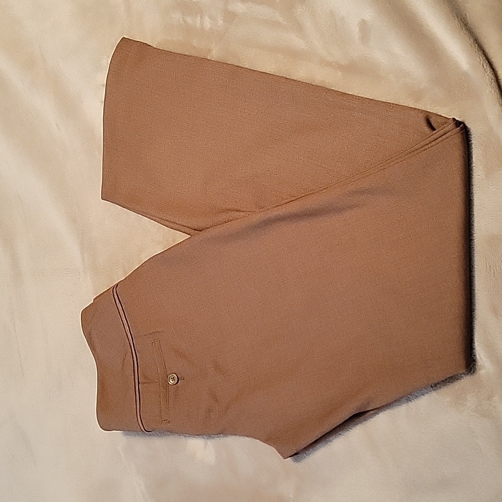 Elle Piped Straight-Leg Dress Pants